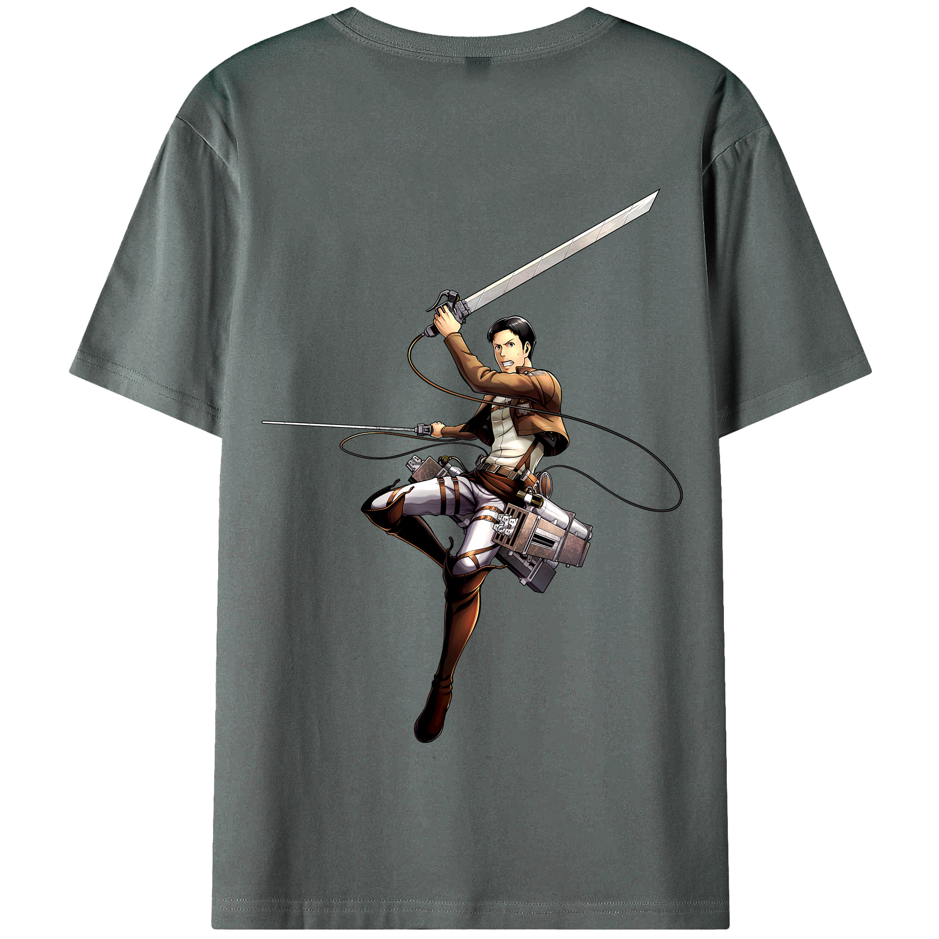 （画像用） 進撃の巨人 Attack on Titan 綿100％半袖Tシャツ（背面プリント）